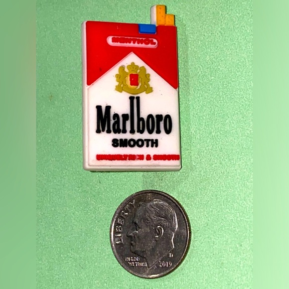Marlboro Smooth Cigarettes Smoking Crocs Shoe Charms - Picture 1 of 1
